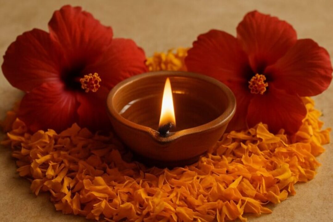 tamilisches_deepavali_agal_vilakku_blueten_gartenbau_alfred tamilisches_deepavali_agal_vilakku_blueten_gartenbau_alfred