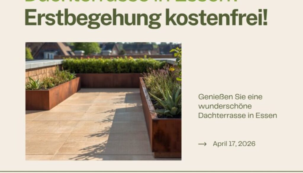 beitrag - dachterrasse in essen erstbegehung kostenfrei!