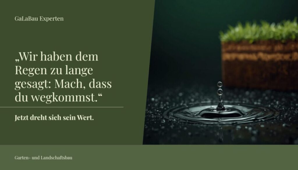wir haben dem regen zu lange gesagt mach, dass du wegkommst.“